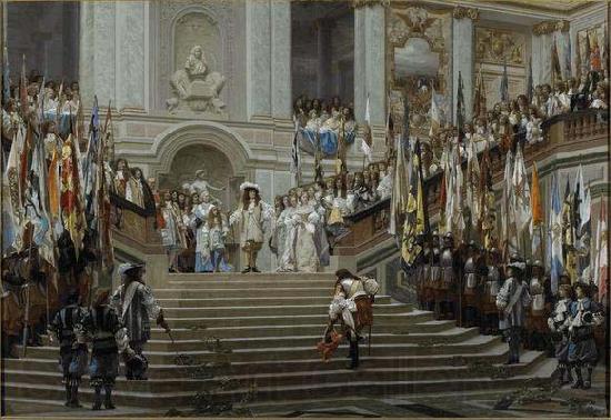 Jean-Leon Gerome Reception of Le Grand Conde at Versailles Spain oil painting art